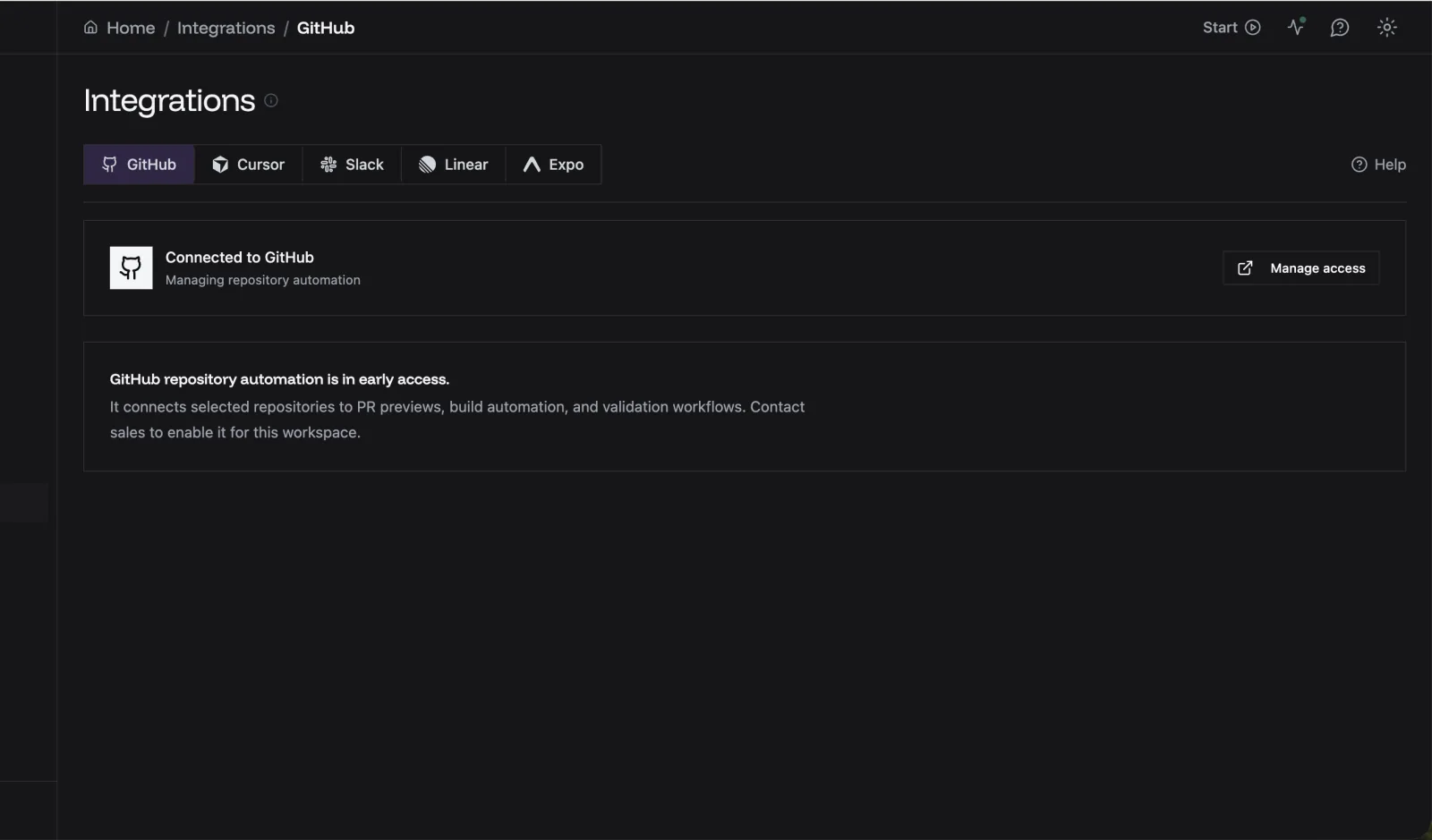 Revyl integrations for source control, issue tracking, and coding agents